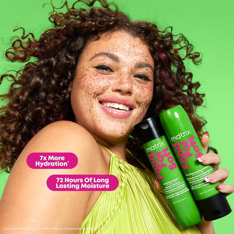 MATRIX Food For Soft Shampoo & Conditioner Set For Dry and Brittle Hair - Moisturizes, Detangles and Cleanses, With Hyaluronic Acid & Avocado Oil, 33.8 Fl Oz