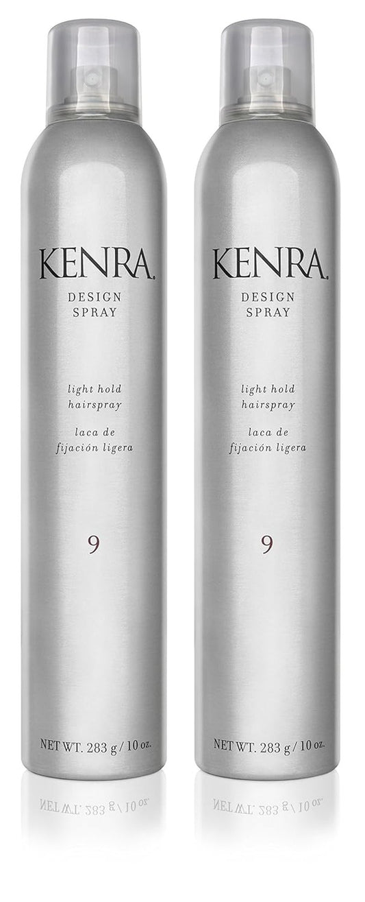 Kenra Design Spray 9 - Light Hold Hairspray for Frizz Control | Lightweight, Brushable Formula | Ideal for All Hair Types