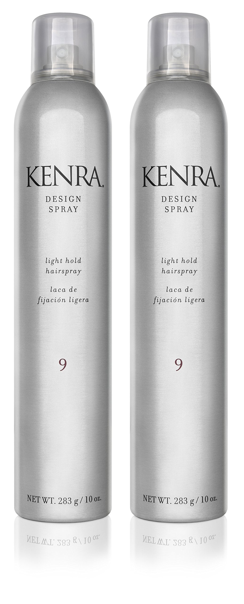 Kenra Professional Design Spray 9 | Light Hold Hairspray | Tames Frizz & Flyaways | Lightweight, Brushable Formula | All Hair Types | 10 oz (2-Pack)