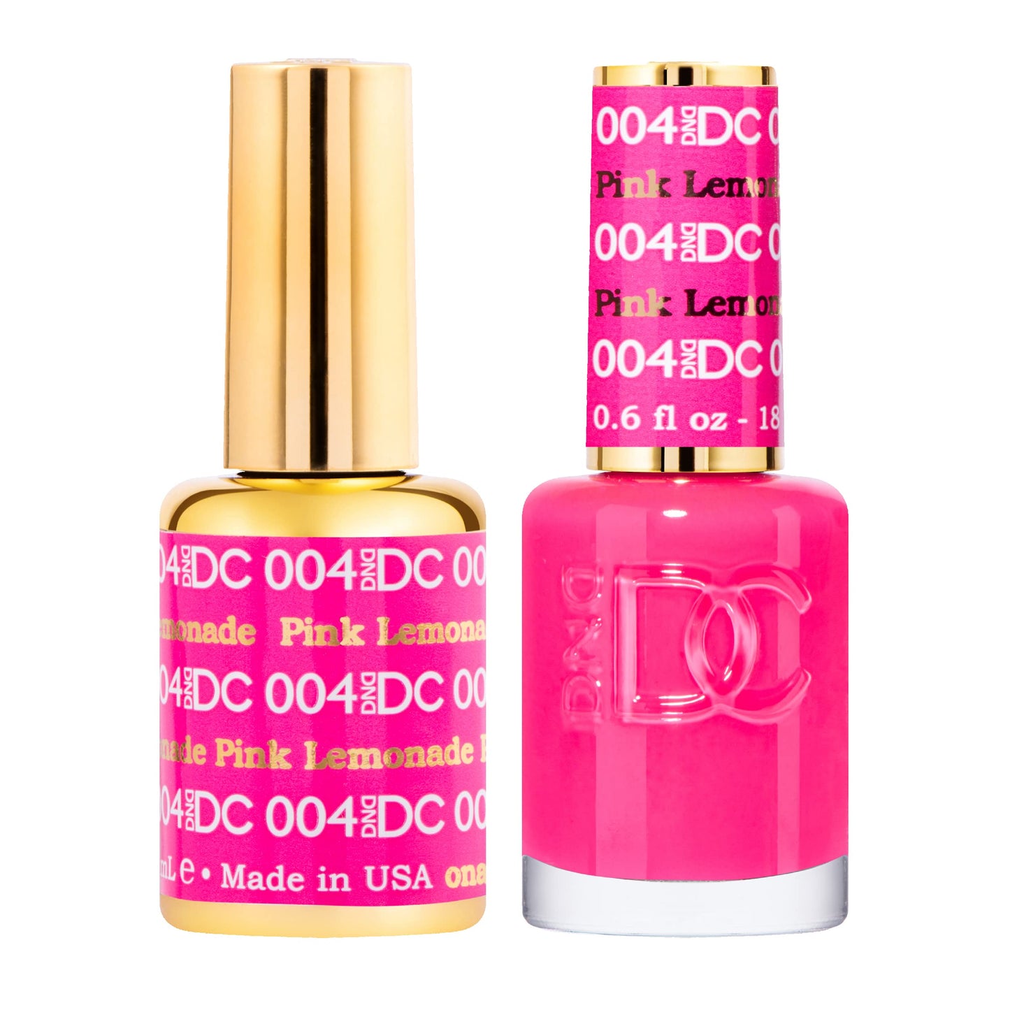 DND DC Gel Polish Set, Pink Collection, UV/LED GelPolish and Air Dry Nail Lacquer, Matching Chip-Free Polish Duo, 0.5 Fl Oz Each