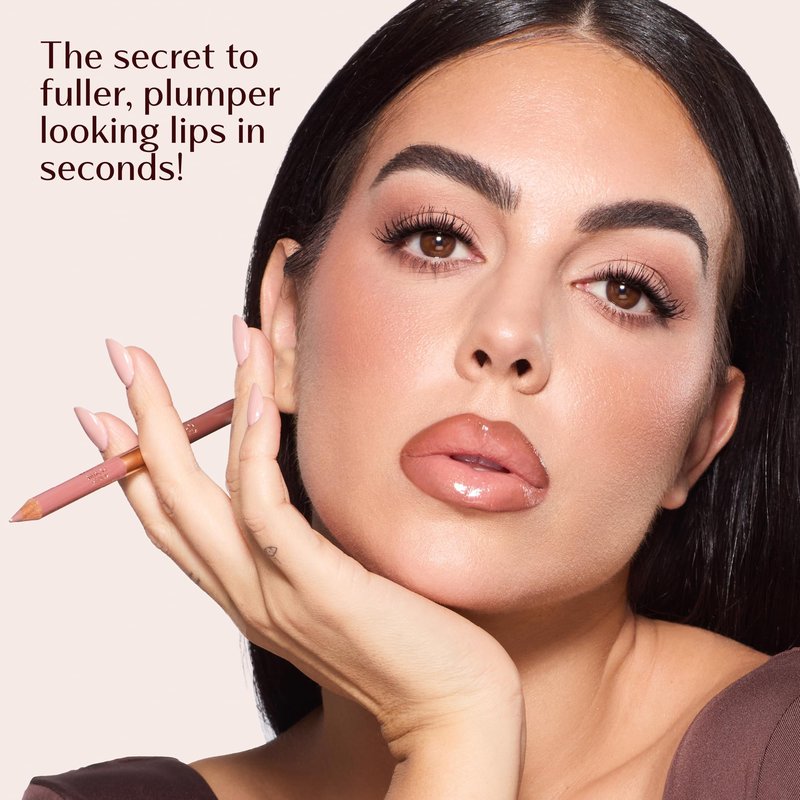 Charlotte Tilbury Lip Cheat Contour Duo - Dual-Sided Lip Liner Pencil to Sculpt & Fill for an Easy Contour Effect - Helps Prevent Lipstick Feathering - Deep