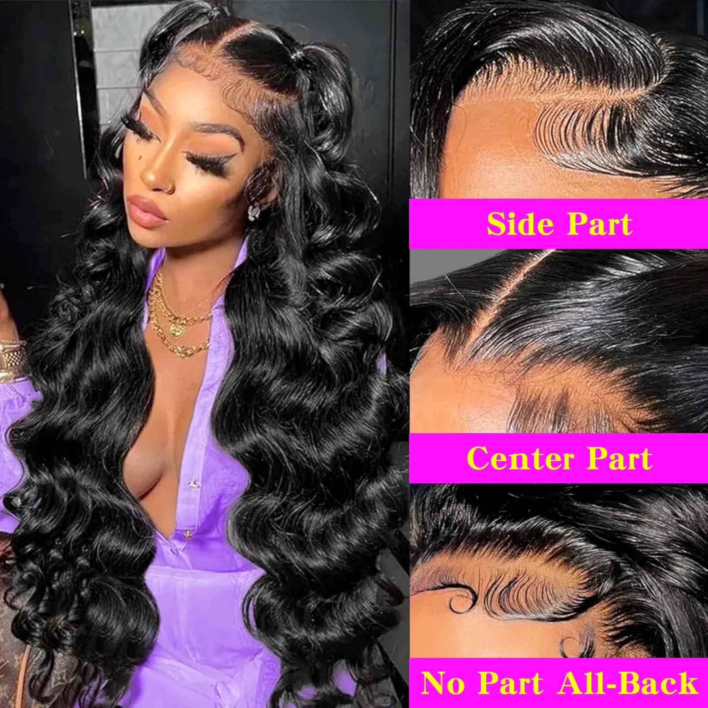 13x4 Lace Frontal Closure Body Wave Frontal Ear to Ear HD Lace Frontal Human Hair 100% Brazilian Virgin Human Hair Closure 18 Inch Frontals Hair Pieces for Women Free Part 150% Density