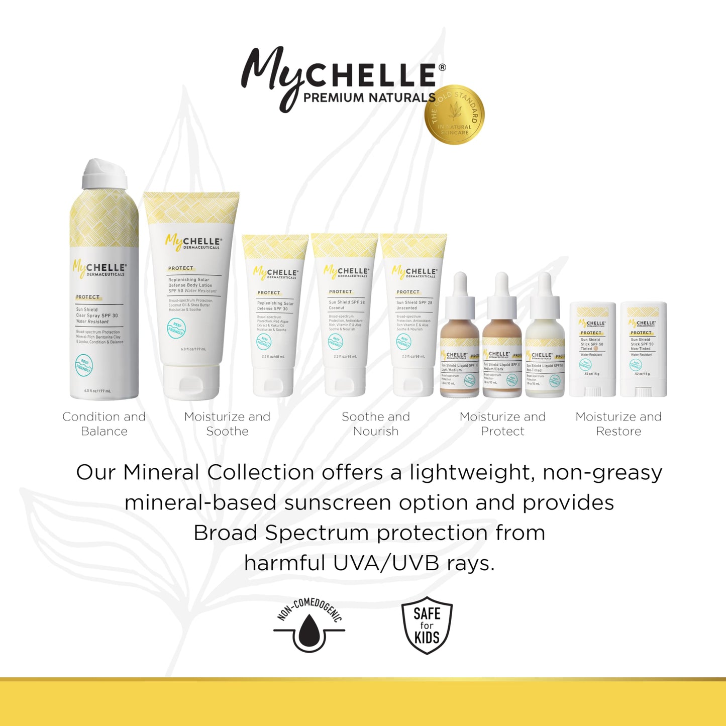 Mychelle Dermaceuticals Sun Shield Stick Spf 50 Non-Tinted (0.52 Oz)-Natural Liquid Zinc Sunscreen Vitamin E and Jojoba-Water Resistant up to 80 Minutes- Sunscreen for Face,Reef Safe,Safe for Children