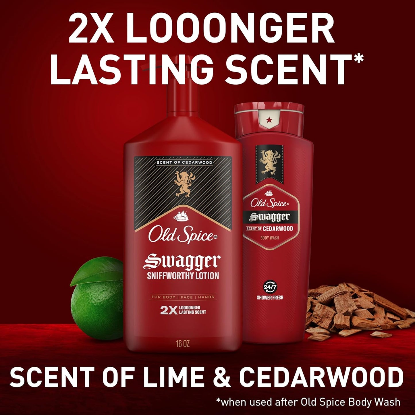 Old Spice Hand, Face & Body Lotion - Lightweight Moisturizer for Men | Cedarwood Scent, 16 oz