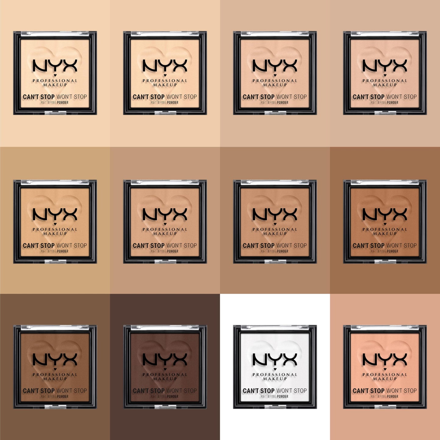 NYX PROFESSIONAL MAKEUP Can't Stop Won't Stop Mattifying Pressed Powder - Fair
