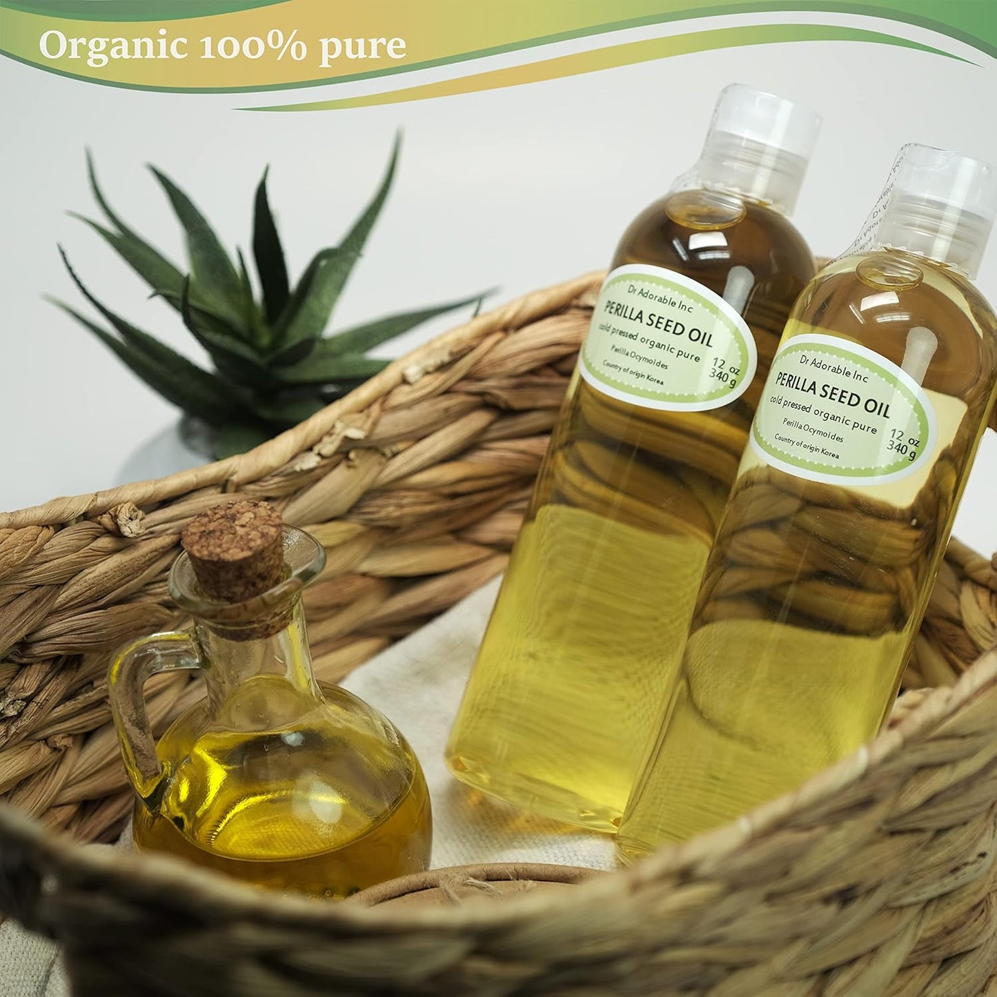 Perilla Seed Oil - 100% Pure Organic Cold Pressed - 24 oz | Natural Skin & Hair Care