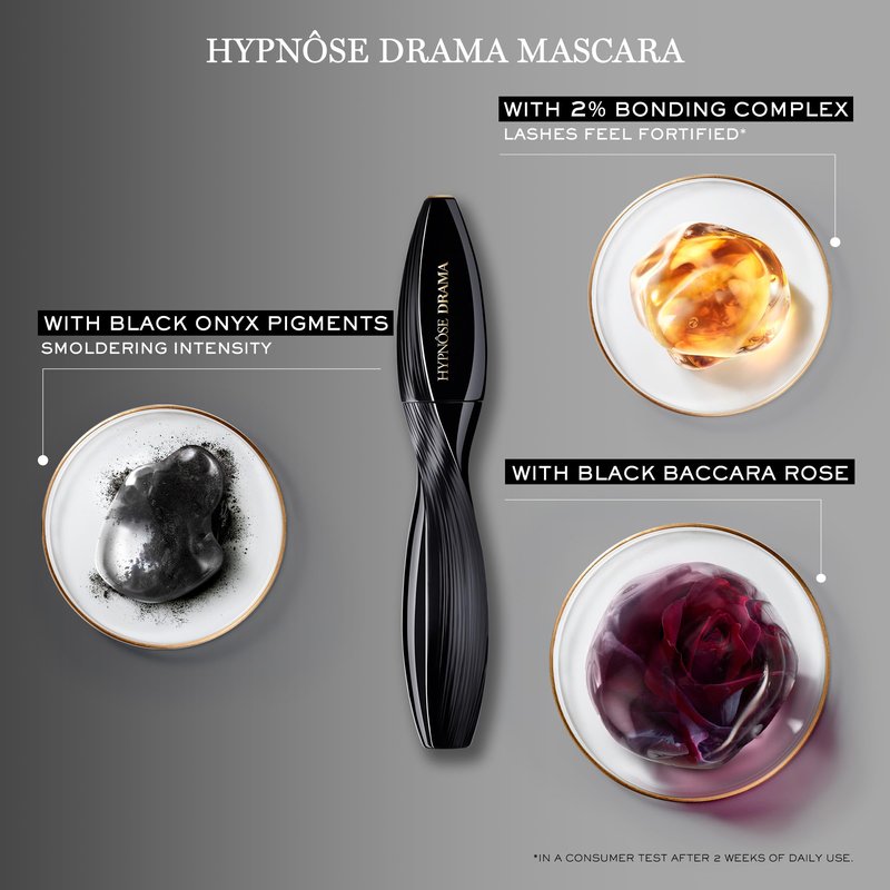Lancôme Hypnôse Drama Extreme Volumizing Waterproof Mascara - Up to 17x More Volume - Up to 48 HR Wear- Lengthening & Volumizing - Dramatic Lash Look - Ultra Black - Suitable for Sensitive Eyes