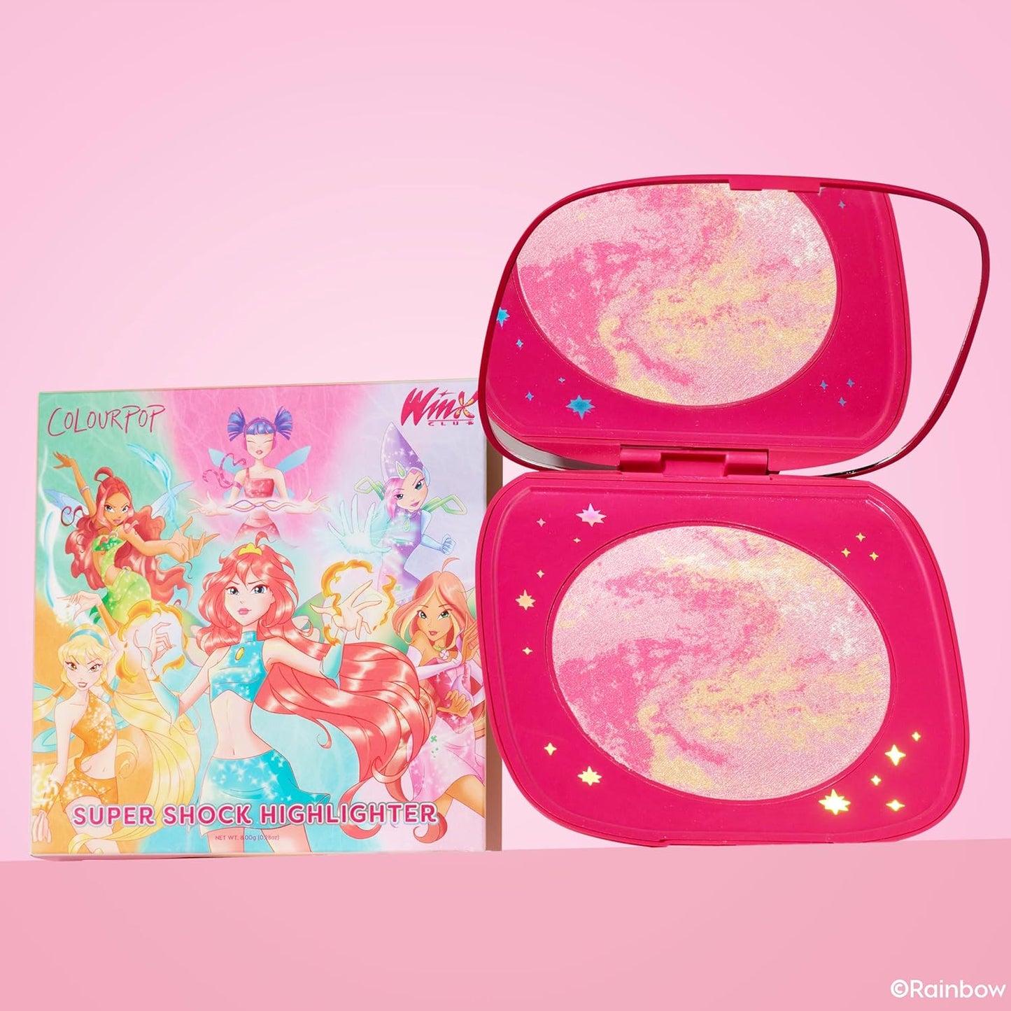 ColourPop Winx Club Super Shock Highlighter - High-Pigment Crème-Powder Face Makeup | Buildable & Blendable Magix Gem (0.15 oz)