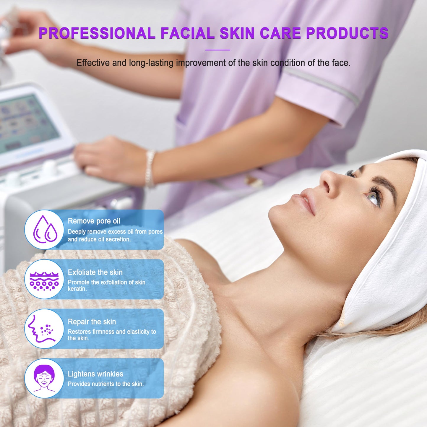 Water Peeling Aqua Peel Concentrated Solution Face cleansing and moisturizing 30ml/1.01oz Per Bottle Dilute to 800ml/27oz Solution Use AS1 SA2 AO3 3 Bottles Per Set Elitzia ETCCS123T