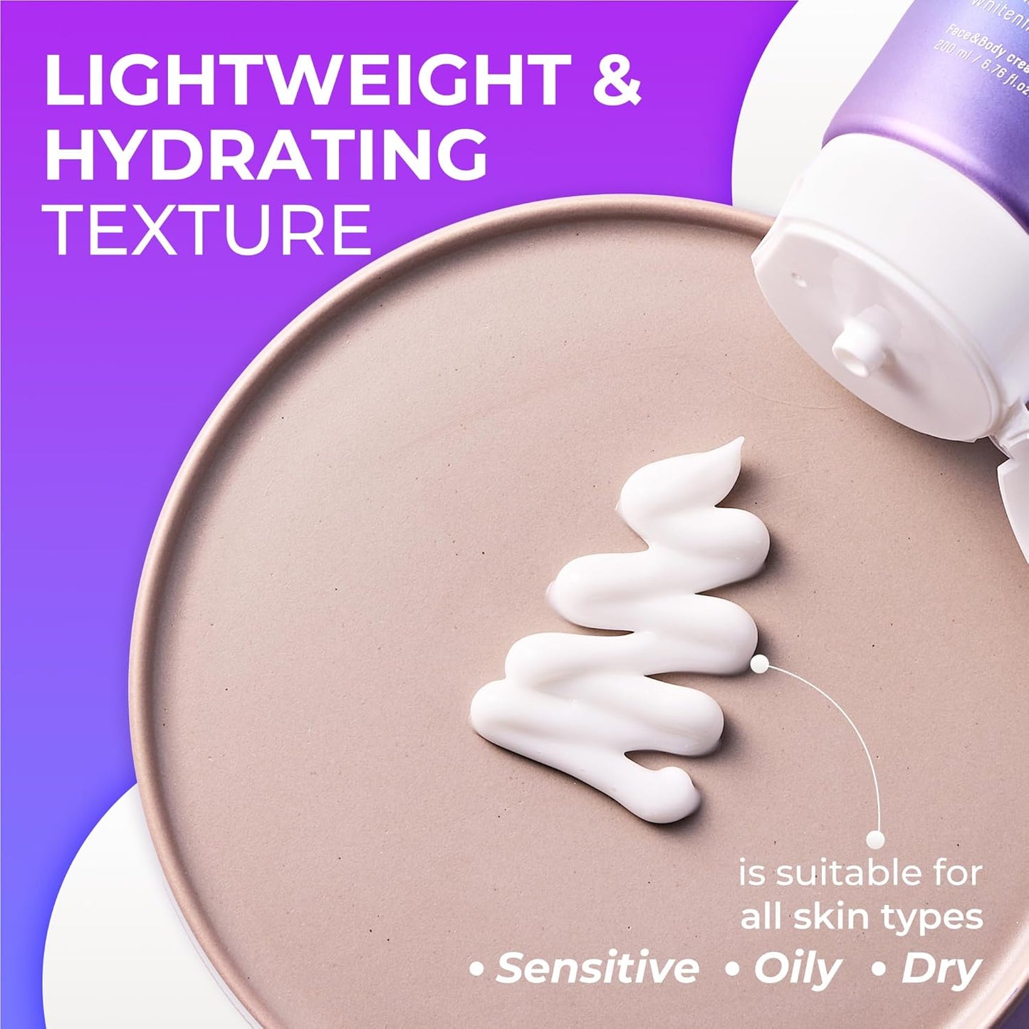 Tonde LC Cream - Skin Tightening Moisturizer with Gua Sha Stone | Korean Face & Body Cream (3.38 Fl. Oz)