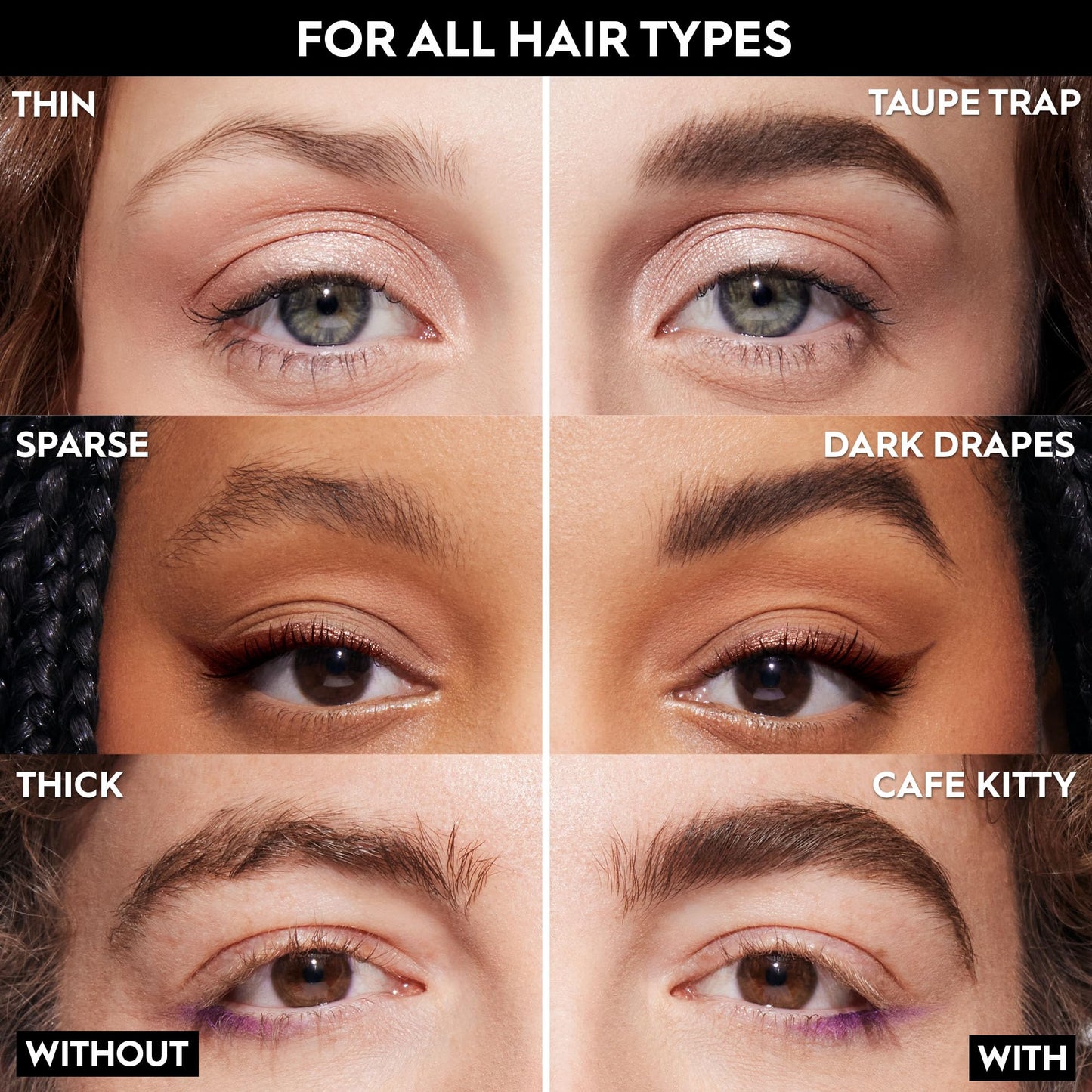 Urban Decay Big Bush Volumizing Tinted Eyebrow Gel (Dark Drapes - Universal Dark Brown), Waterproof, Smudge-Resistant, Flake-Resistant, Buildable Brow Gel Fibers, Up to 24 HR Hold - 0.19 fl oz