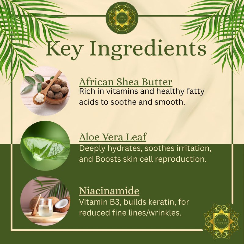 Coco Verdure Youthful Radiance Anti Aging Cream – Ultra Hydrating & Nourishing Face Moisturizer with Hyaluronic Acid, Niacinamide & Botanical Extracts. Firming Cream for Fine Lines & Wrinkles. 1.7oz