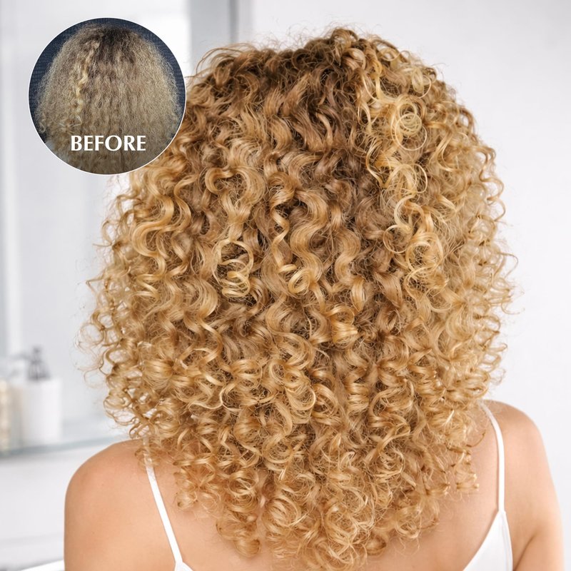 ECRU New York Curl Perfect Defining Styling Potion, Anti Frizz Curl Cream, Curly Hair Styling Cream, 7oz