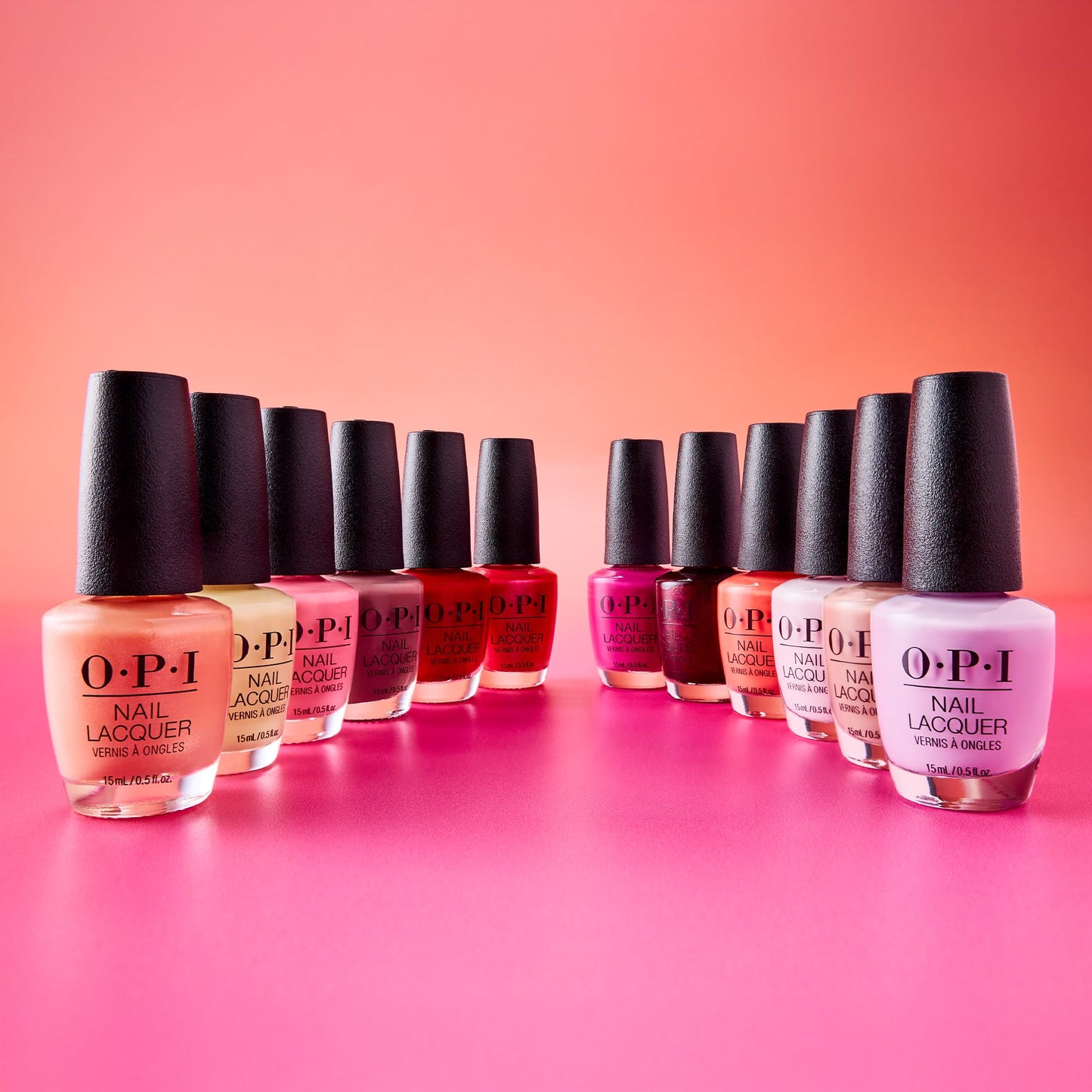 OPI Nail Lacquer Shrimp Cocktail | Opaque Medium Warm Sunset Orange Crème Chip Resistant Nail Polish | The New OPIcons Collection | Spring 2026