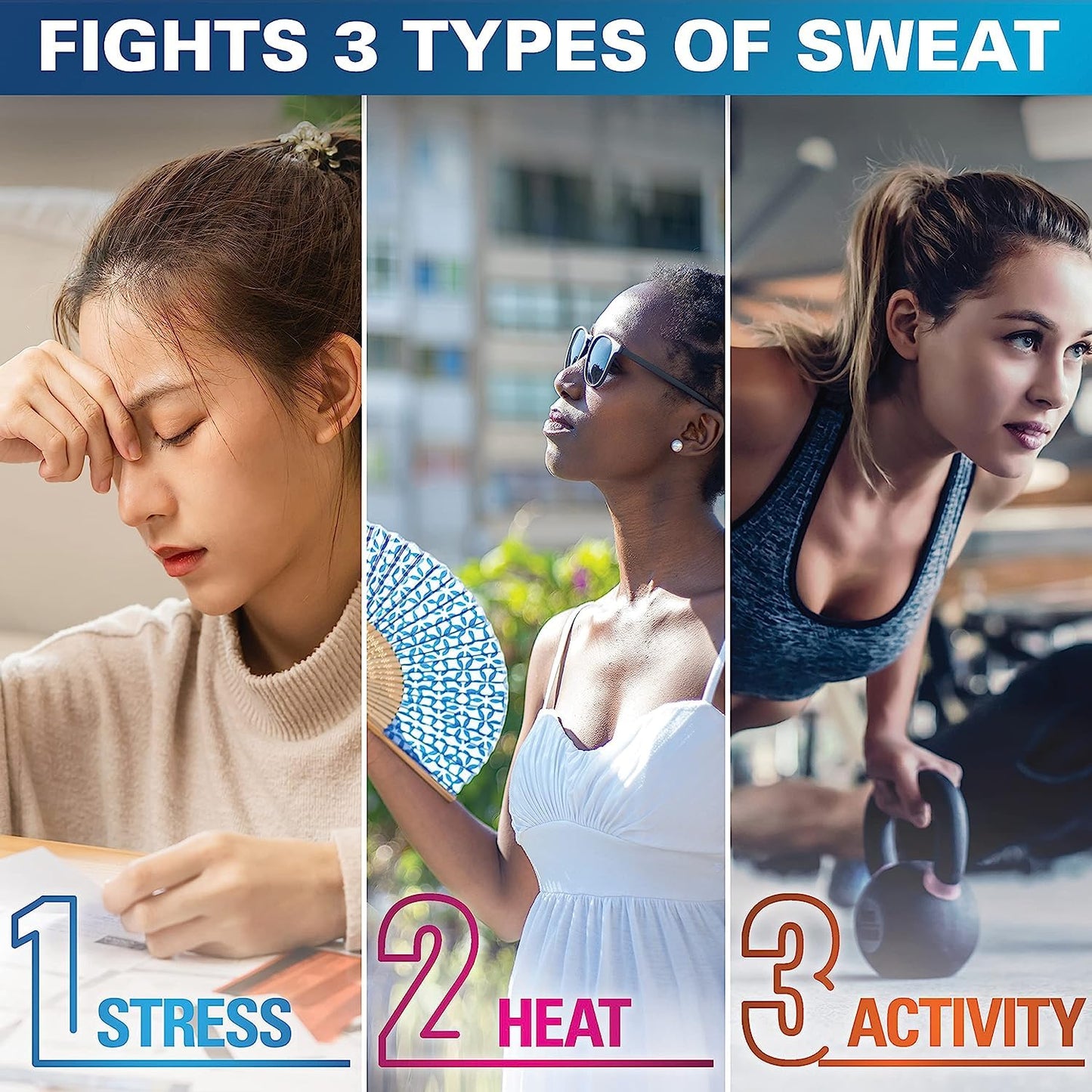 Secret Clinical Strength Soft Solid Antiperspirant and Deodorant for Women, Free & Sensitive, 1.6 oz, Pack of 3