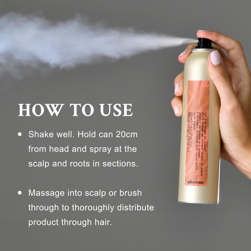 Davines This Is An Invisible Dry Shampoo, No Hold Refreshes & Cleans - Absorbs Oil & Extends Blowouts - No White Residue or Build-Up, 8.45 Fl Oz