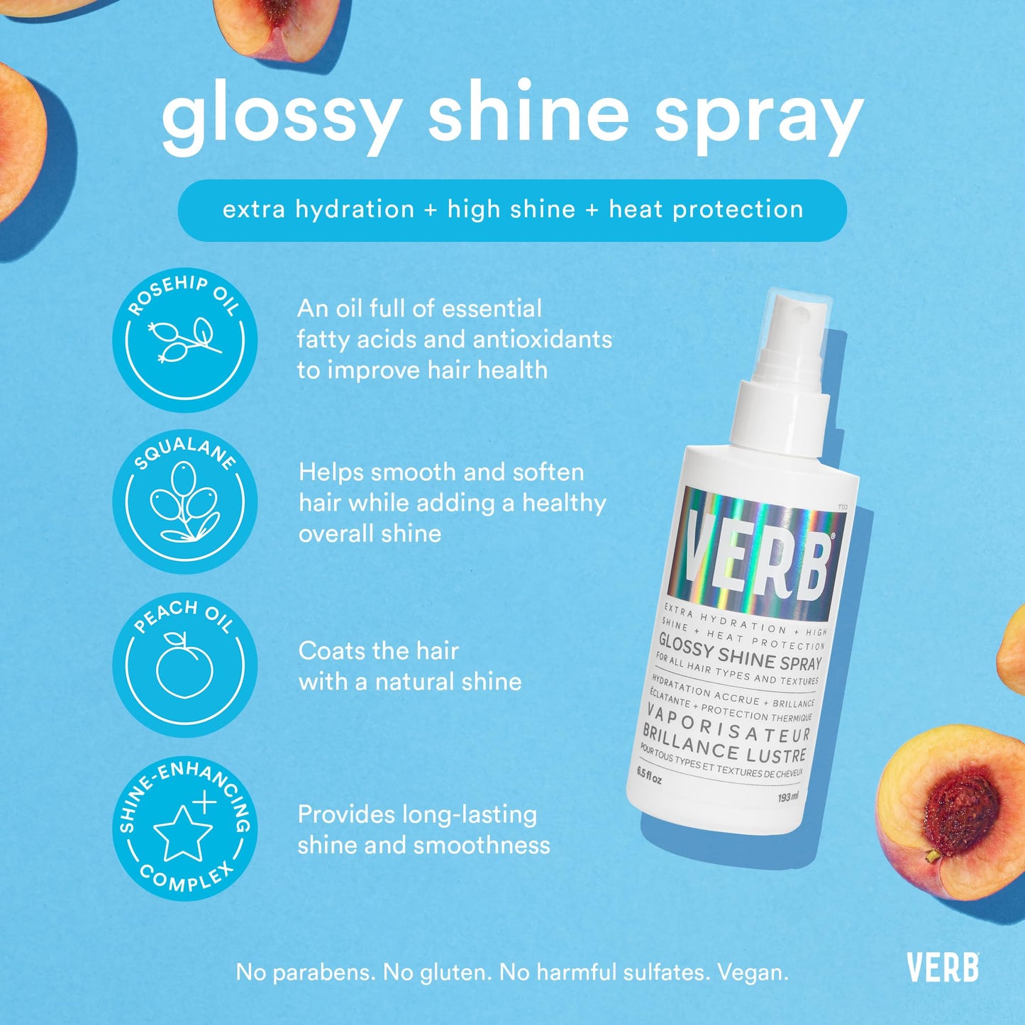 VERB Trial Kit, 6 pc - Includes Ghost Oil + Top Stylers & Samples for Volume, Moisture, Frizz Control & Heat Protection