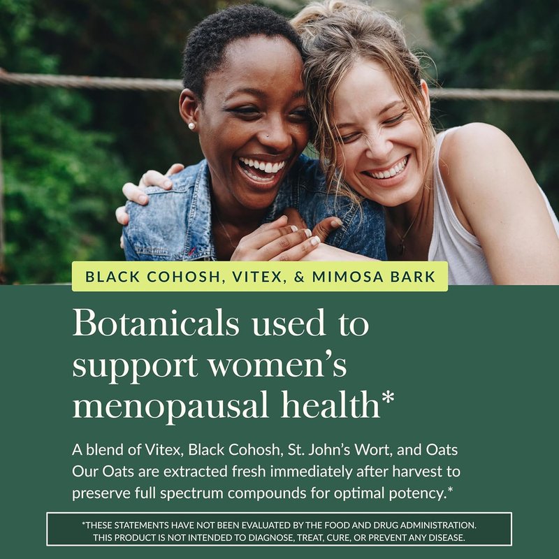 Menopause Support Supplement - Hormone Balance & Well-Being for Women | 60 Vegan Liquid Phyto-Caps