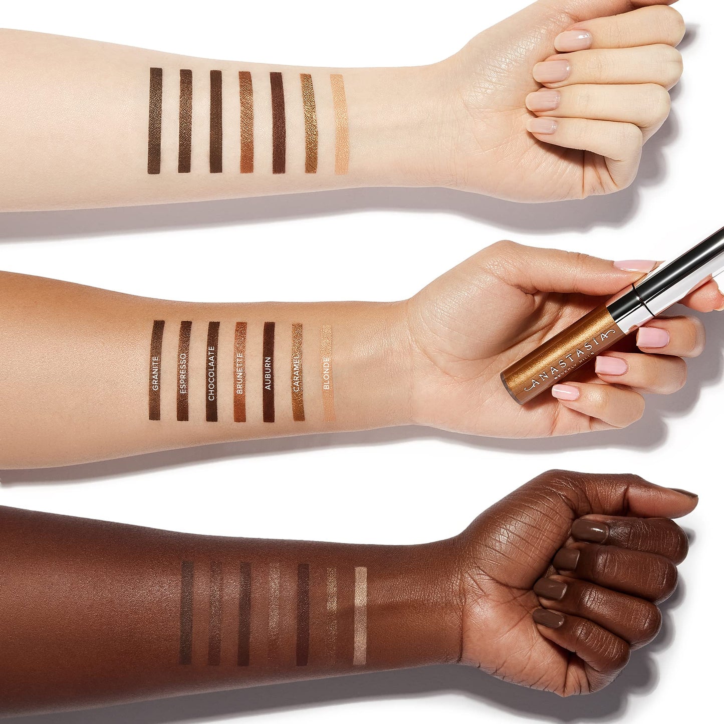 Anastasia Beverly Hills Tinted Brow Gel - Long-Wearing Waterproof Tinted Brow Setter, High-Pigment Formula for Shaping and Defining Arches - Caramel