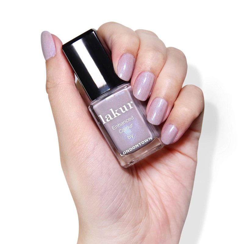 LONDONTOWN Lakur Nail Polish - Long-Lasting Purple & Pink Shades | 21+ Free Non-Toxic Vegan Formula, 0.4 Fl Oz