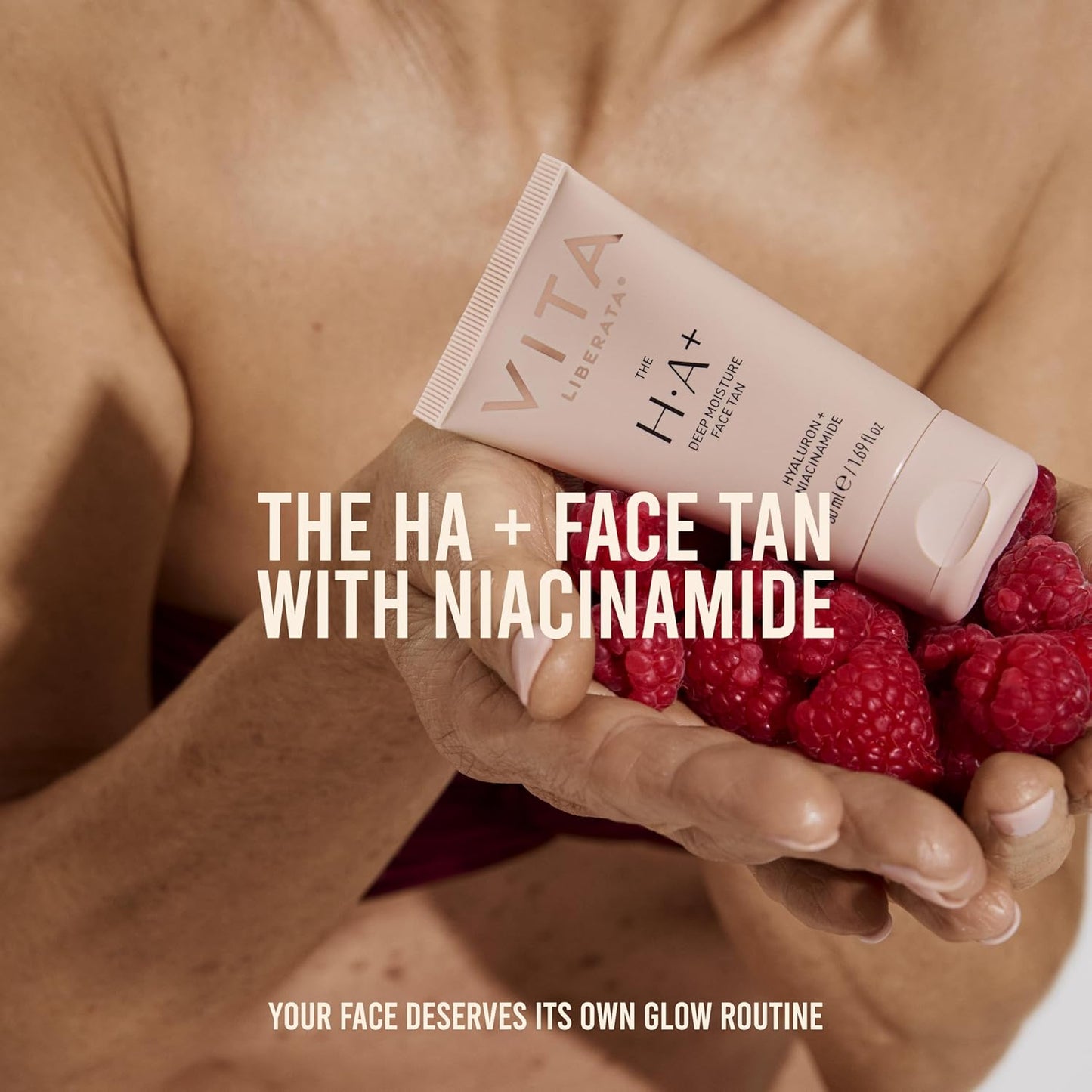 VITA LIBERATA Face Tanning Moisturizer - Hyaluronic Acid & Niacinamide for Radiant Glow | 1.69 fl oz, Ultra Hydrating