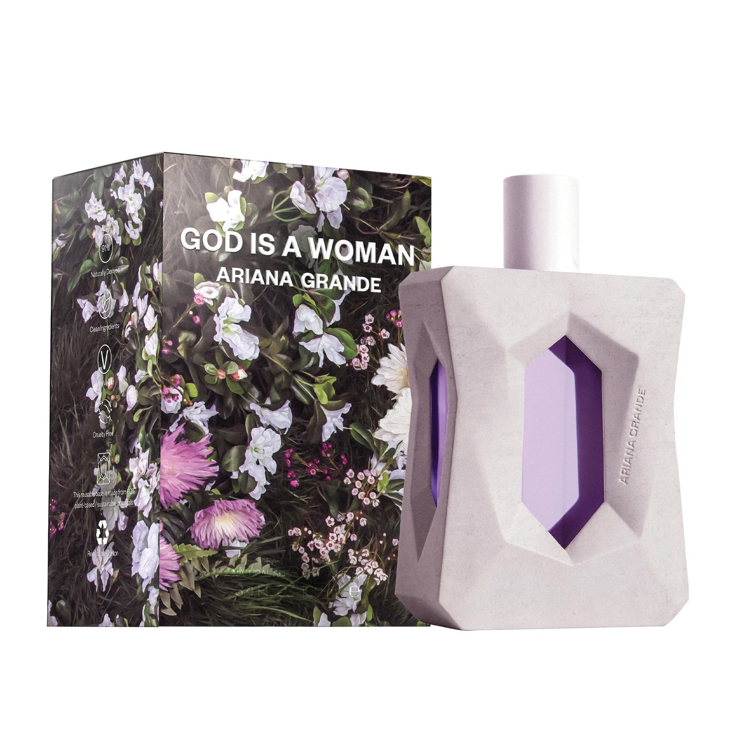 Ariana Grande God is a Woman Eau de Parfum – Fruity Musk Fragrance for Women – Women's Perfume with Notes of Orris, Pear, Vanilla & Cedarwood – 1 Fl Oz