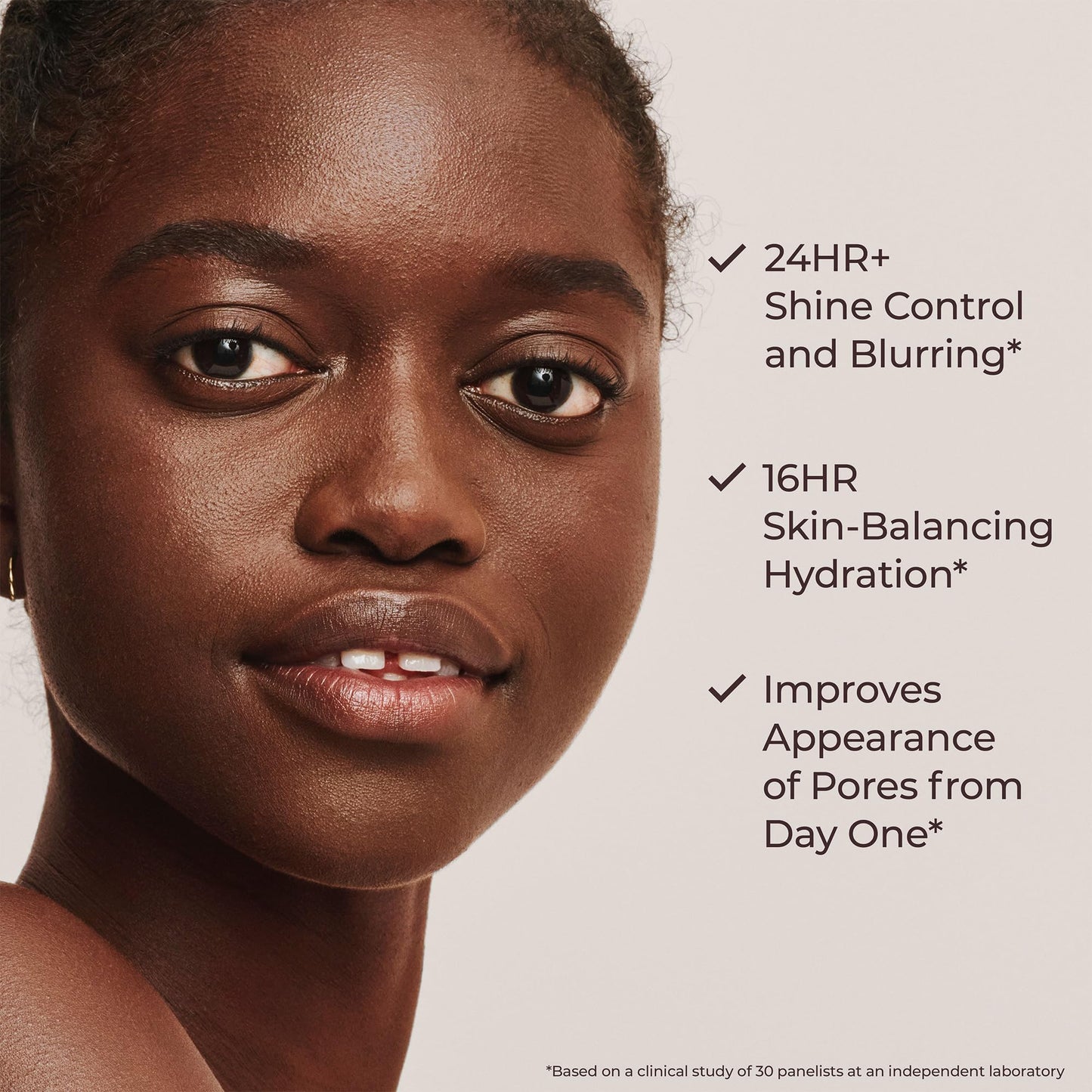 Laura Mercier Tinted Moisturizer Blurred Matte with SPF 30: 24HR+ Shine Control and Blurring, Long Lasting, Sheer to Light, Buildable Coverage, Blurs the Look of Pores, Skin Tint, 3C Fawn