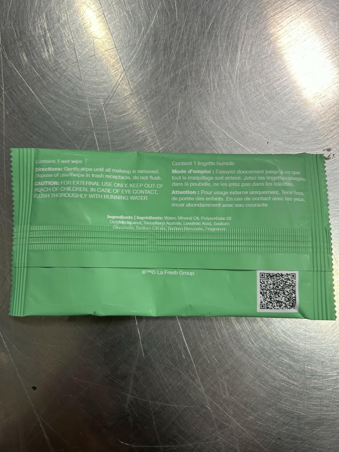 LA Fresh Makeup Remover Wipes with Vitamin E - 50 Ct TSA Travel Essential