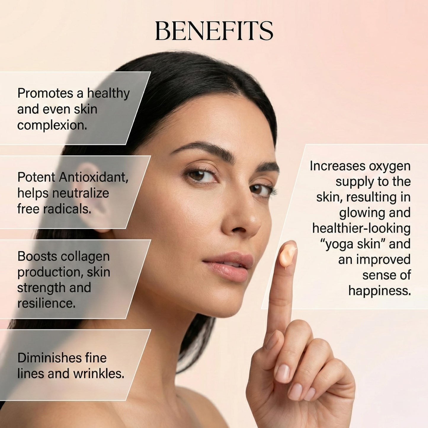 Yunasence YOGA SKIN Oxygenating Neuroactive Wellness Cream, with Antioxidants, Vitamins B. C. D. E. For Radiant, Smooth and Healthier - Looking Skin.