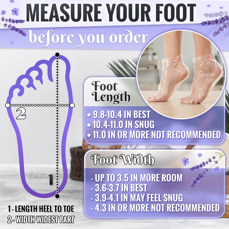 200 Pcs Plastic Socks for Moisturizing Feet – Leak-Proof Foot Gloves for Moisturizing, Ribbed Anti-Slip Design with 200 Stickers for Secure Fit – Paraffin Wax Bags | Self Care & Holiday Gifting