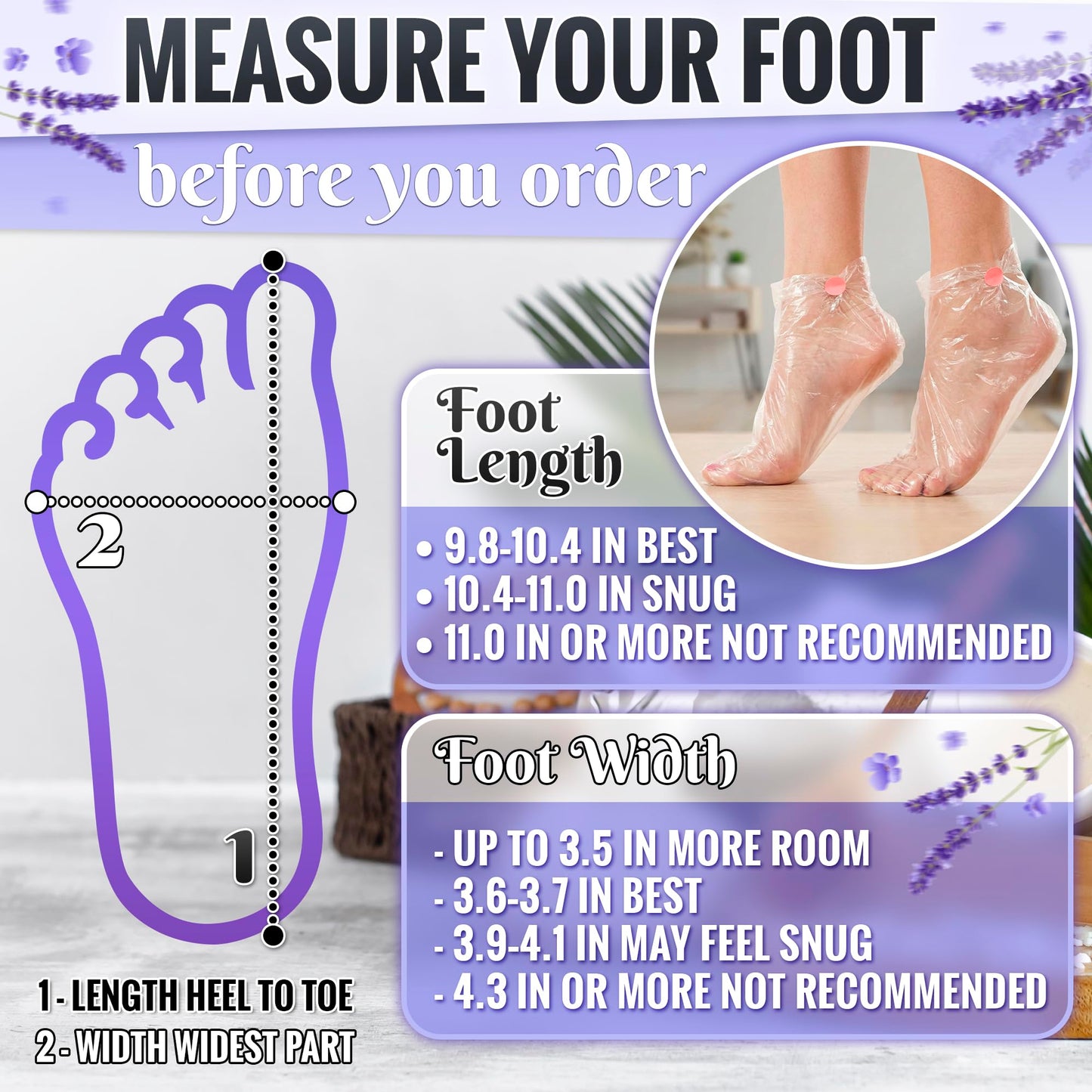 200 Pcs Plastic Socks for Moisturizing Feet with 200 Stickers for Secure Fit – Leak-Proof Foot Gloves with Ribbed Anti-Slip Design – Plastic Foot Covers for Self Care & Gifting | Paraffin Wax Bags