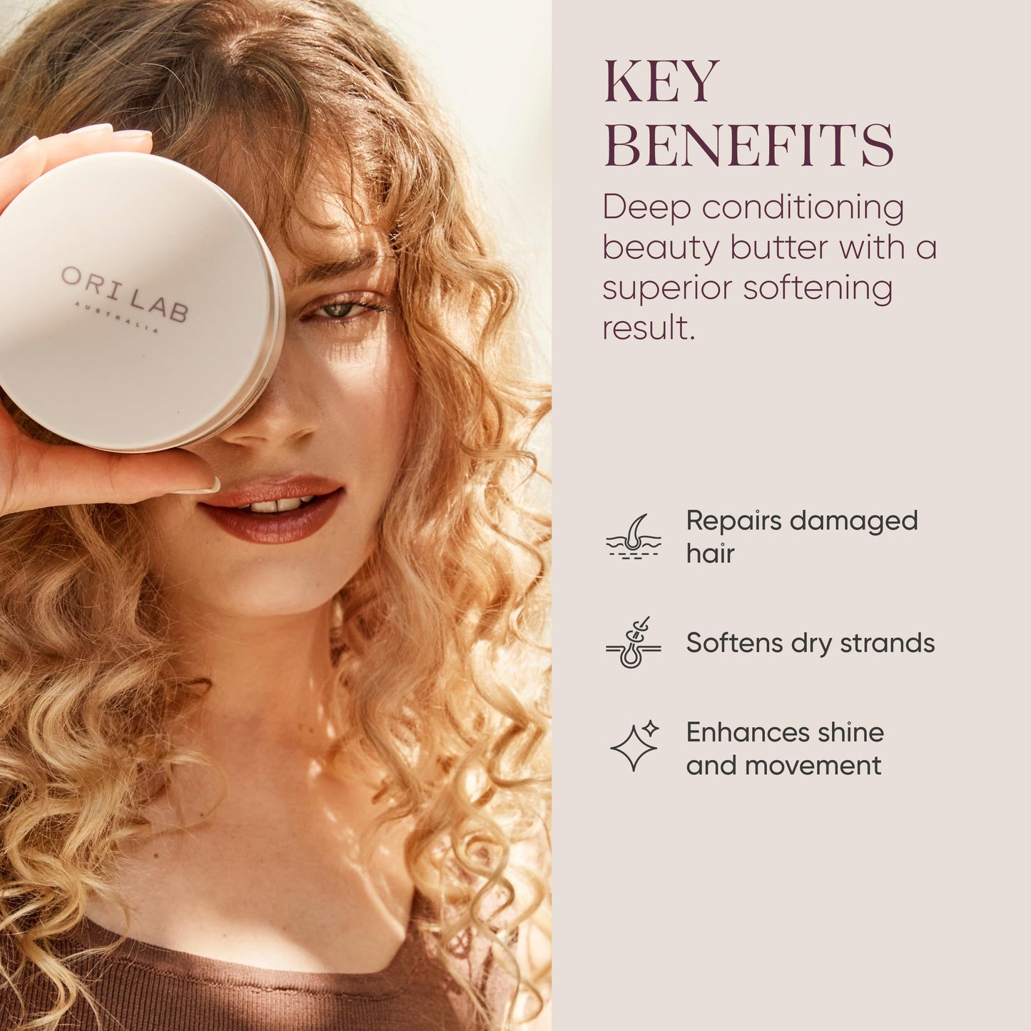 ORI LAB Rescue Masque 300ml - Repair & strengthening for damaged, dry and over-processed hair, Cruelty-Free