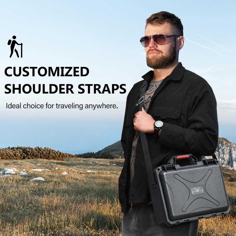 STARTRC PHOTO Mini 4 Pro/Mini3 Case, Portable Waterproof Hard Case for DJI Mini 3 Pro//Mini4 pro Accessories for RC2/RC Controller, 7 Battery