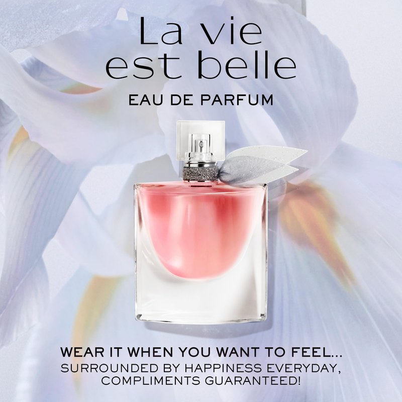 Lancôme La Vie Est Belle Eau de Parfum - Long Lasting Fragrance with Notes of Iris, Earthy Patchouli, Warm Vanilla & Spun Sugar - Floral & Sweet Women's Perfume, 5 Fl Oz