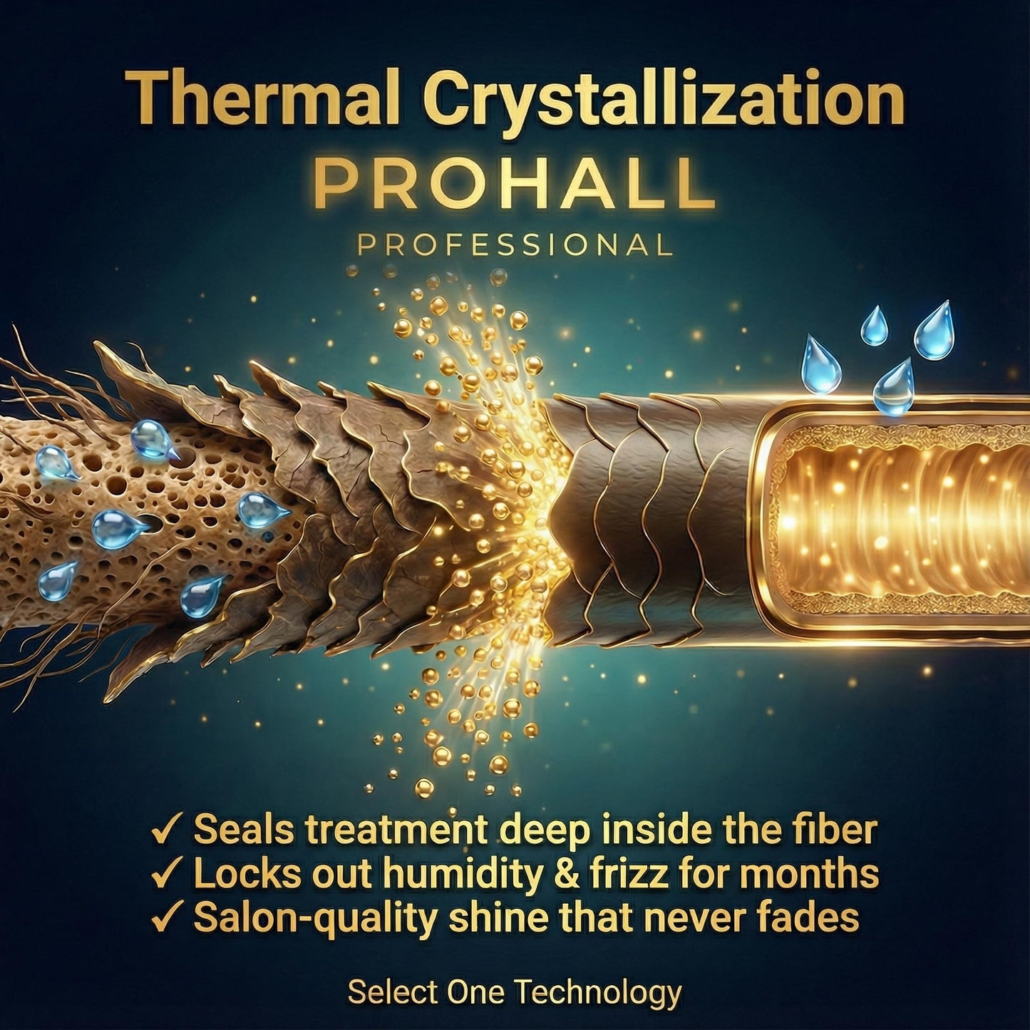 Brazilian Keratin Treatment Blowout Complex-PROHALL SELECT ONE 10.1oz/300ml-Formaldehyde Free Keratin Hair Treatment -Queratina Brasileña Keratina Para Alisar el Pelo Sin Formol