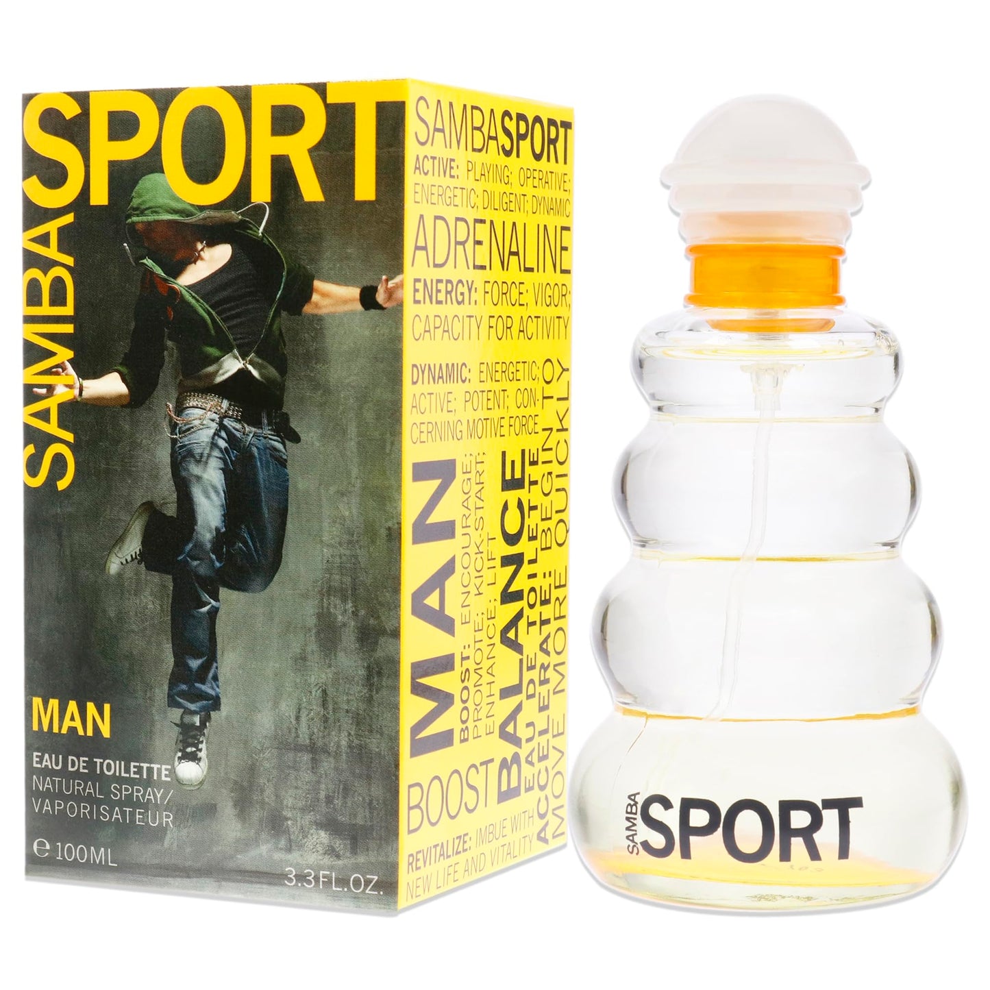 Perfumer's Workshop Samba Sport for Men, Edt Spray, Aromatic, 3.3 Oz