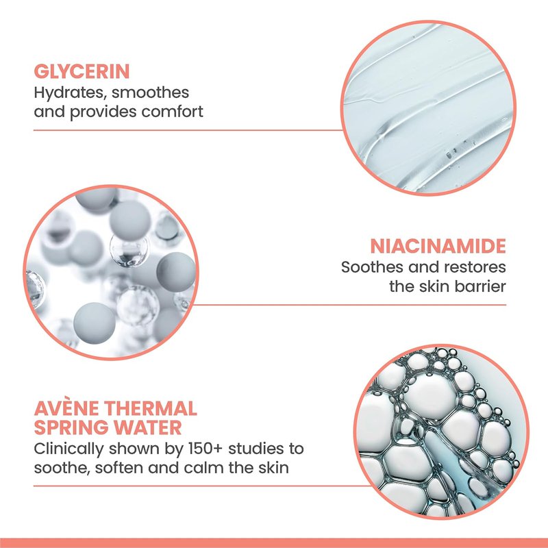 Avène Daily Foaming Facial Cleanser - Gentle Face Wash for Sensitive Skin | Glycerin & Niacinamide, Fragrance-Free