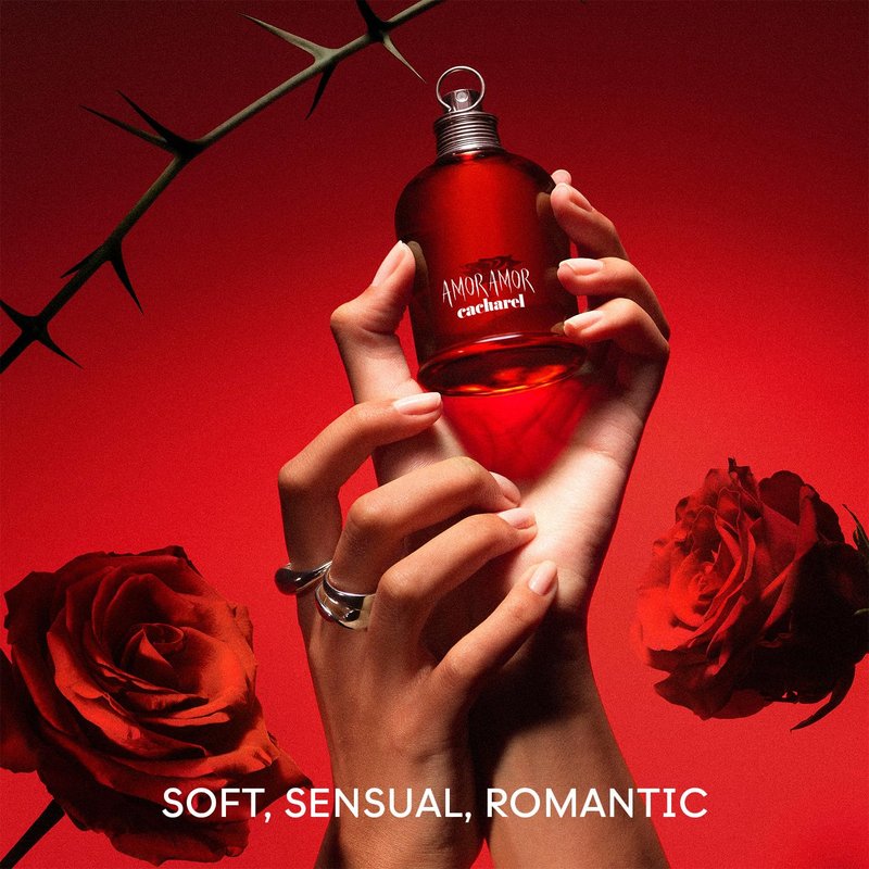 Amor Amor Eau de Toilette for Women - Fruity Vanilla & Blackcurrant Perfume | Sensual, Sweet & Romantic Fragrance