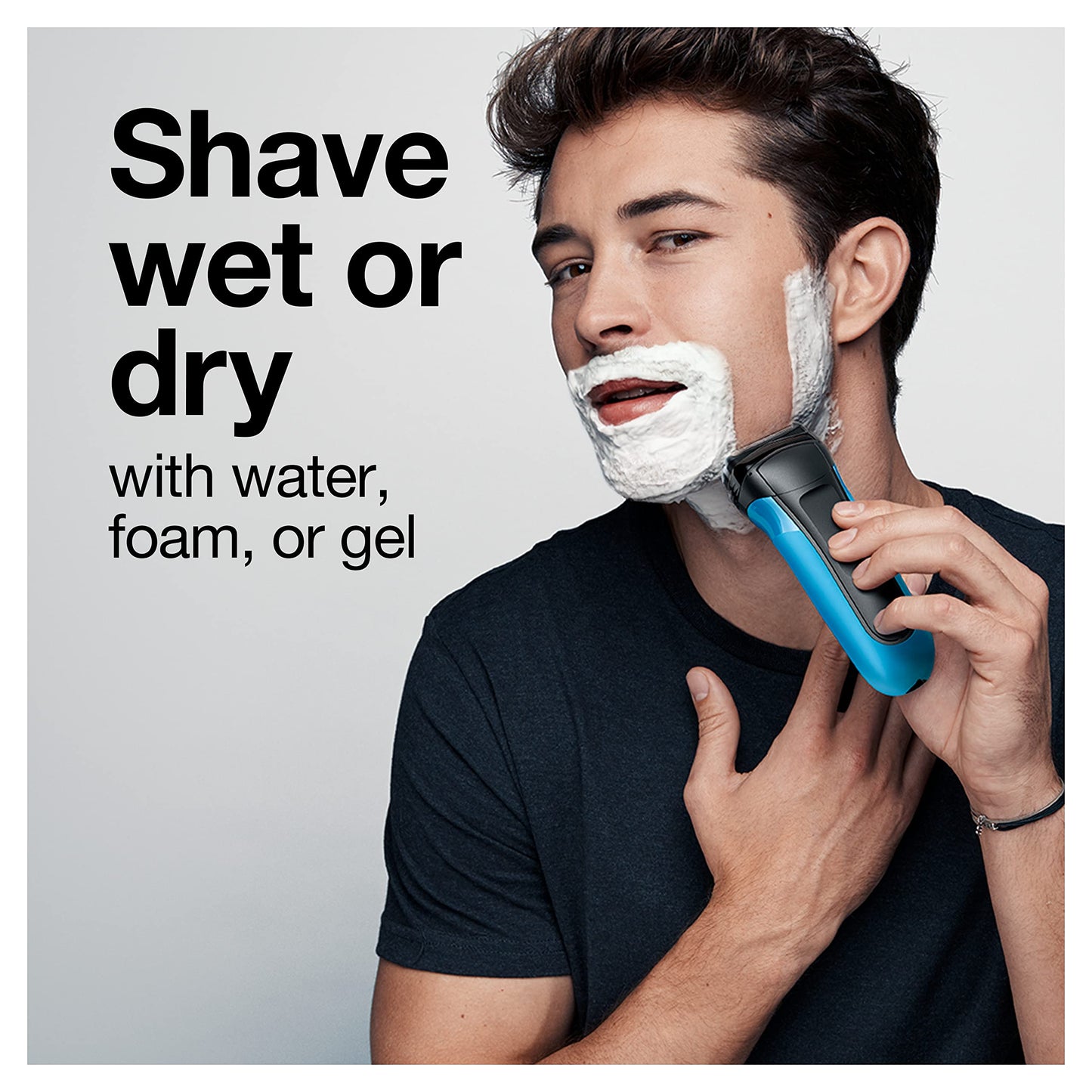 Series 3 3010s Wet & Dry Electric Shaver for Men/Rechargeable Electric Razor, Blue