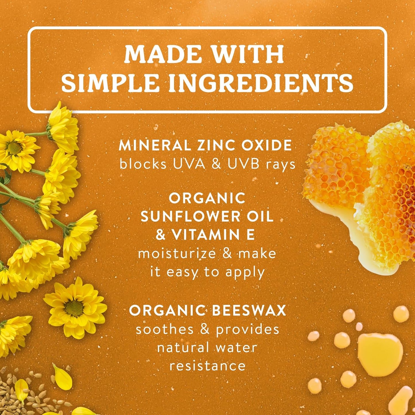 Badger Kids Mineral Sunscreen - SPF 40 Cream & SPF 35 Face Stick | 98% Organic, Water Resistant, Reef Safe, Tangerine & Vanilla Scent