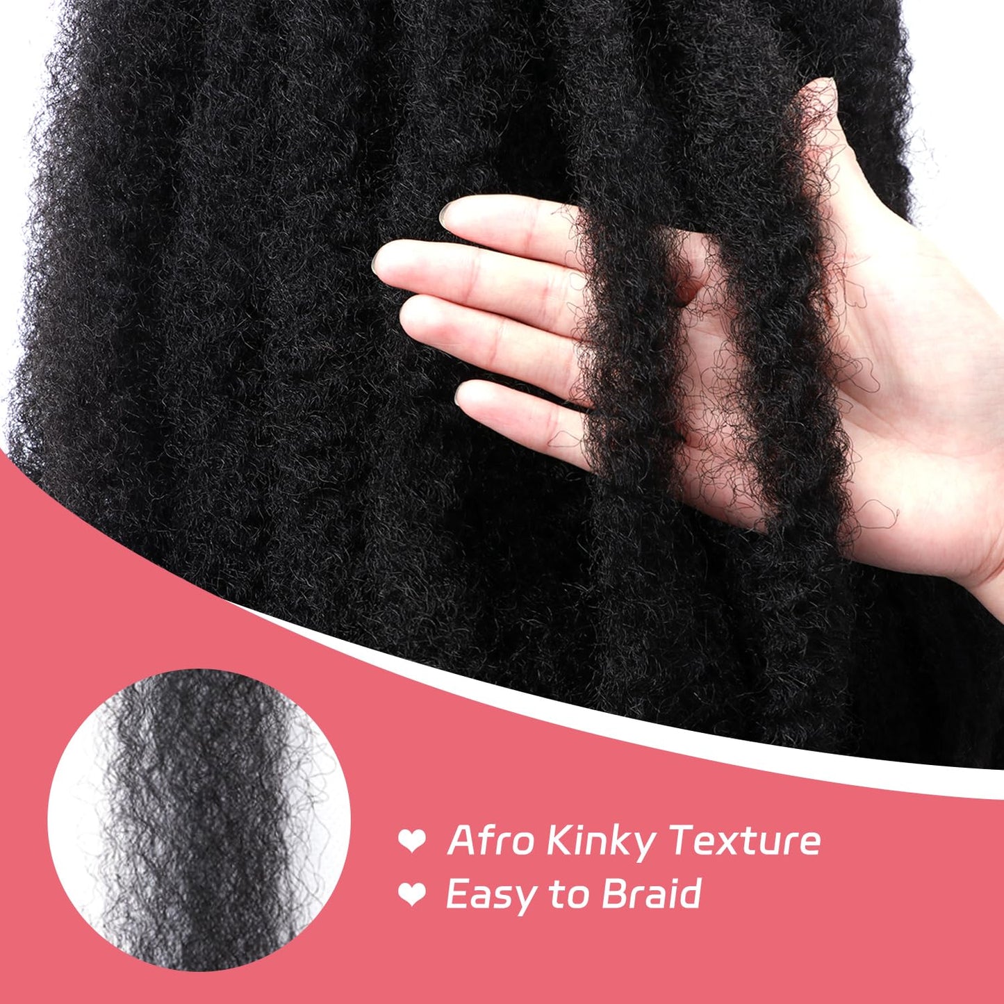 Marley Twist Braiding Hair-18Inch 8packs Cuban Twist Hair Soft Marley Hair for Black Women(1B, 18 Inch (Pack of 8))