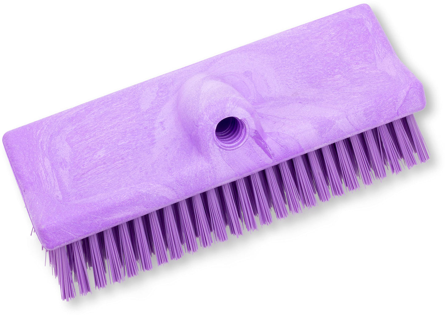 SPARTA 40423EC68 Plastic Floor Scrub Brush, Wall Brush, Equipment Brush With Nonabsorbent Bristles For Industrial Kitchens, Hospitals, Commercial Cleaning, 10 Inches, Purple