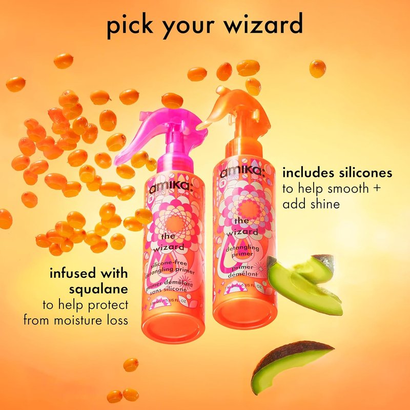 Amika The Wizard Detangling Primer - Smooth & Nourish Hair | 6.7 oz