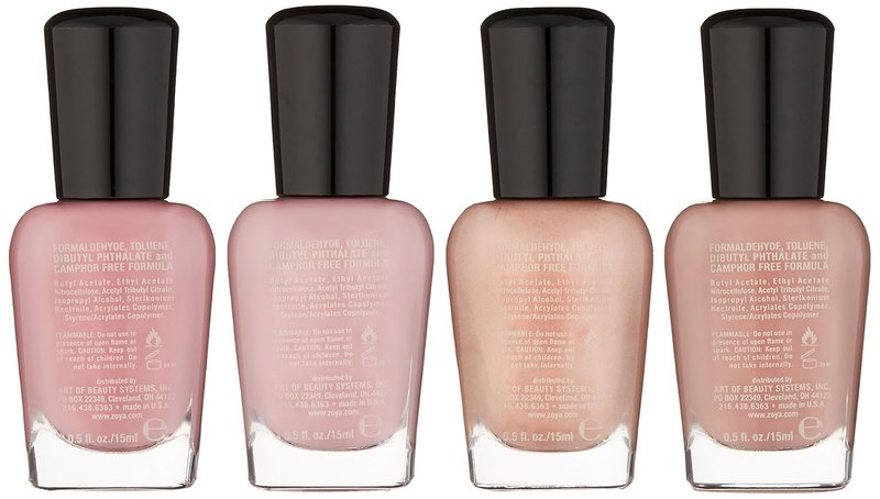 Zoya Nail Polish Set - Long-Lasting, Chip-Resistant Formula | 4 Vibrant Shades