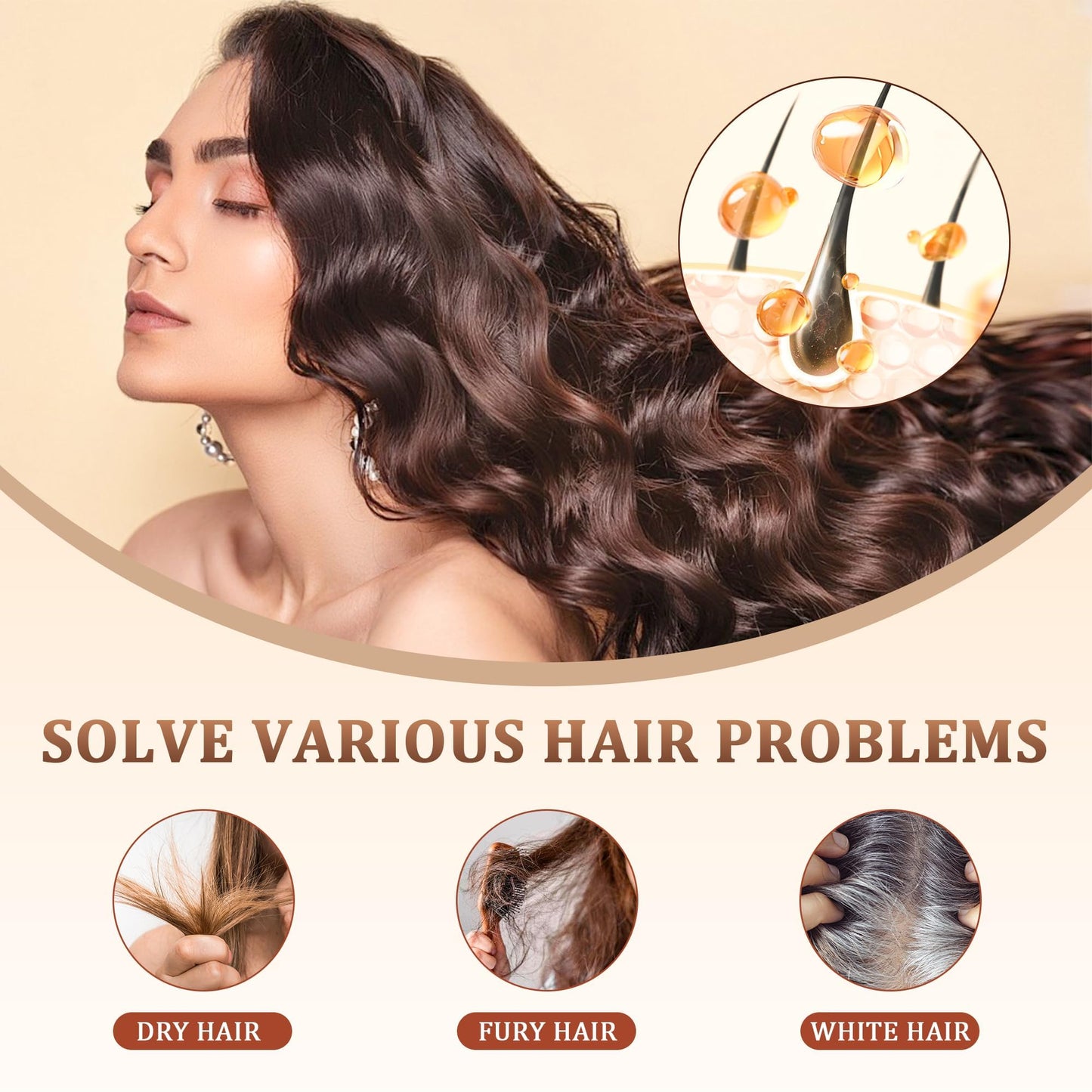 PP405 Hair Treatment | SCU-405 | Hair Growth Oil | Anti-Hair Loss | Quickly Absorbed & Non-Greasy | Hair Serum Growth for All Types | 2.11 FL.OZ (1 * 60ML)