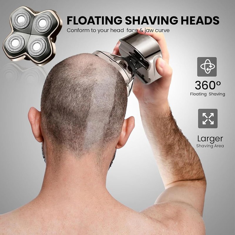 Replacement Blade Shaver PRO - 4 Head Compatible with Skull Pitbull & Butterfly Kiss | 2-Pack
