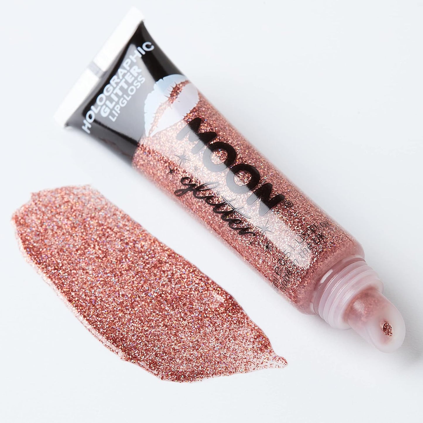Holographic Glitter Lip Gloss - Moon Glitter Set of 6 | 0.50 Fl Oz Each
