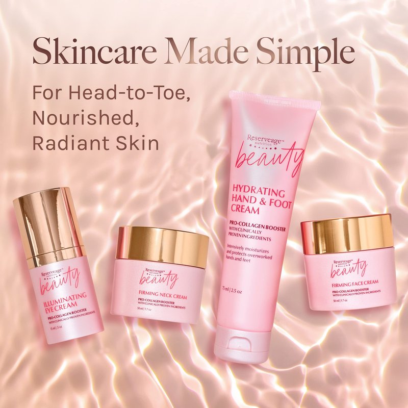 Reserveage Beauty, Hydrating Hand & Foot Cream with Pro-Collagen Booster and Micro-Encapsulated Copper Peptides, Moisturizes, Rehydrates and Protects with Measurable Results, 2.5 oz