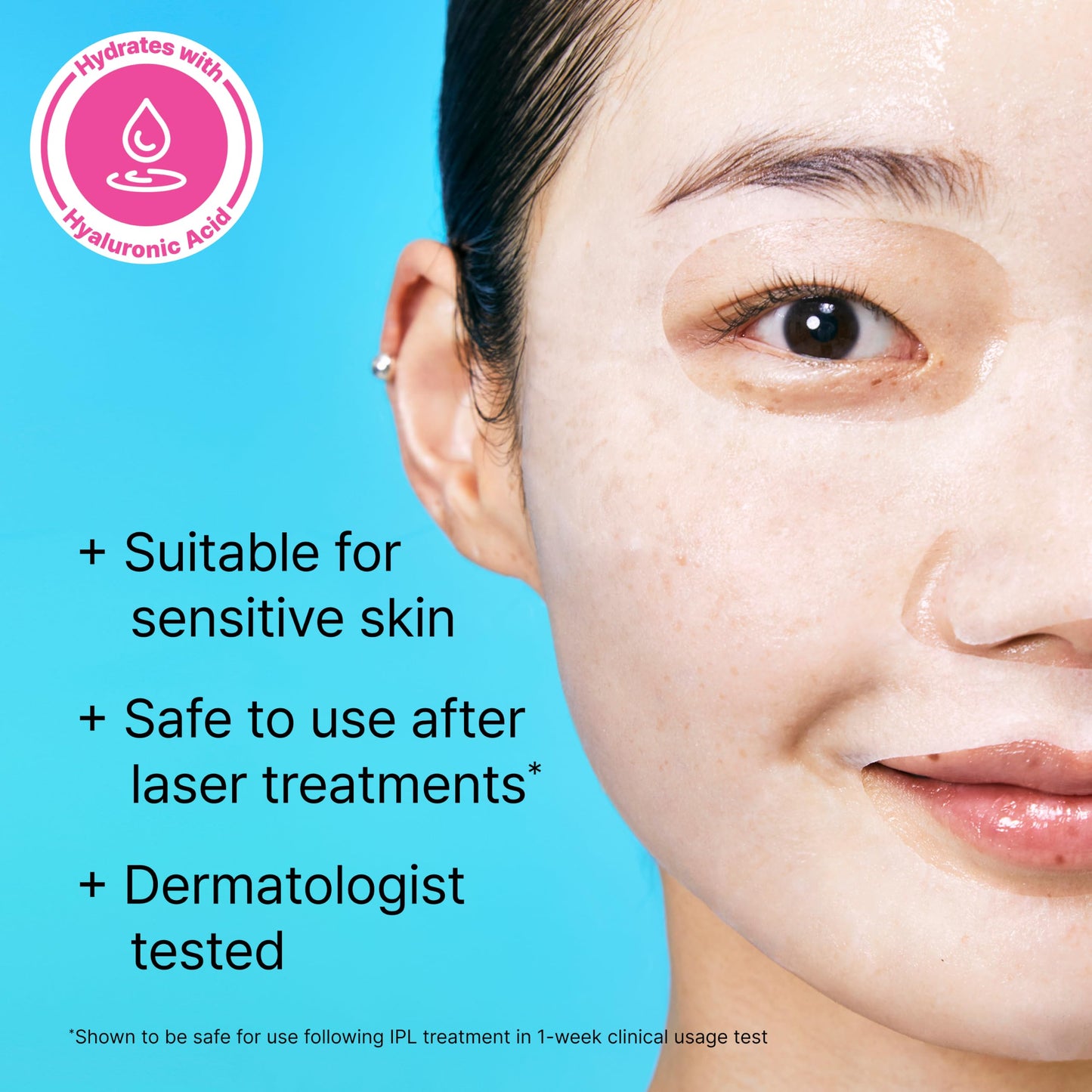Dr.Jart+ Dermask Vital Hydra Solution Glow Korean Face Mask with Hyaluronic Acid for Glass Skin | Sheet Mask | Korean Skin Care | Travel Size, 1 Pack