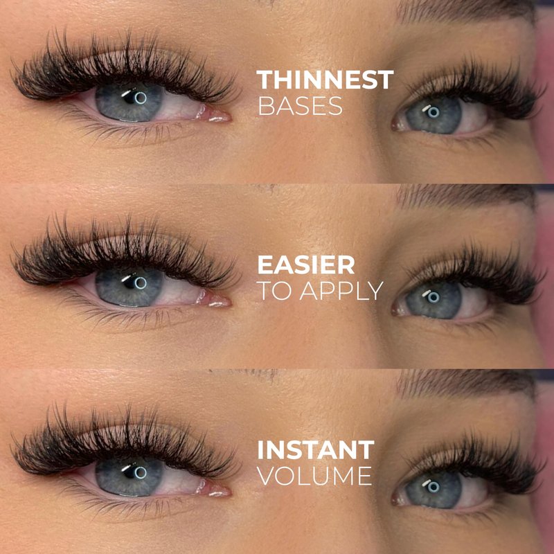 One V Salon Pro 14D Promade Loose Fans, 1000 Premade Extreme Mega Volume Lash Fans | C Curl | 0.05 mm | 8–15 mm Mixed Lengths | Thin Base, Hand-Crafted Eyelash Extensions(14D-0.05-C-Curl)